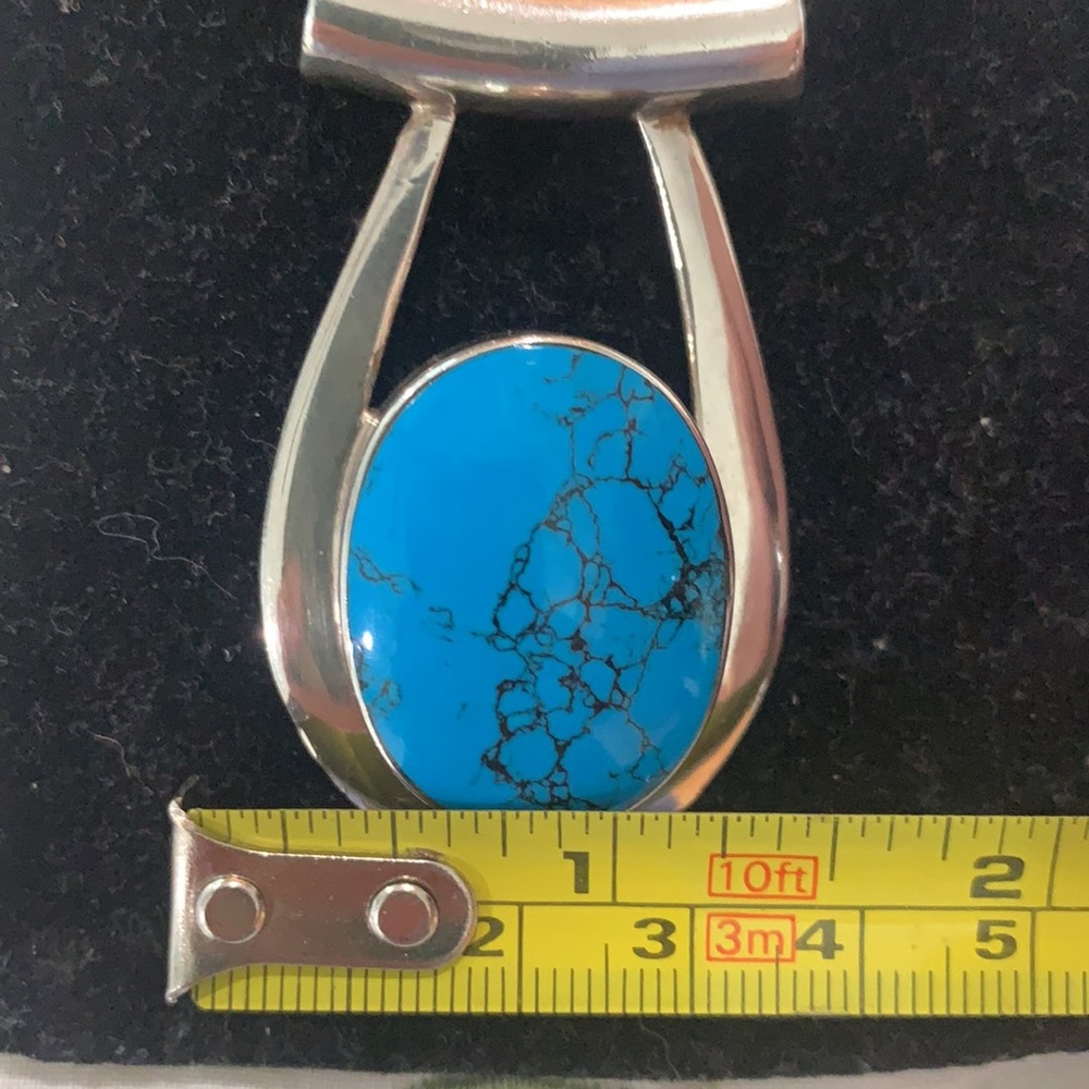 TURQUOISE STERLING PENDANT - Picture 4 of 7